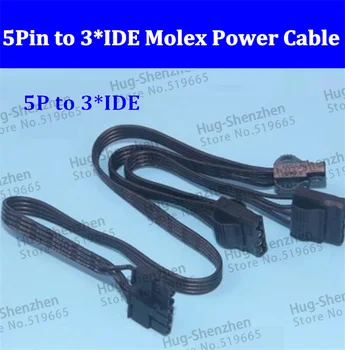 Высококачественный Модульный кабель-адаптер питания Molex от 5Pin до 3 портов IDE 4Pin для Seasonic SS-620GM 20 шт./лот