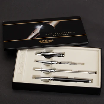 Высококачественная авторучка Hero 7006 со сменным наконечником 0,38 мм, 0,5 мм, 0,8 мм, роскошный подарочный набор ручек для письма