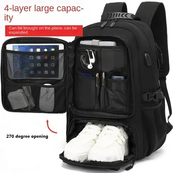 Большой вместительный рюкзак Унисекс для улицы с USB-портом для мужчин, спортивные сумки для треккинга, пешего туризма, кемпинга, 50Л, 60Л, 80Л