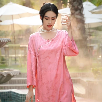 Simeizi Hanfu, Новая Китайская пижама в китайском стиле для женской одежды 2022, Осенне-зимний Свободный Костюм для домашнего обслуживания с длинными рукавами