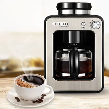 CM6686A, Американская кофеварка, 1-5 чашек, бытовая Кофемашина Для домашнего Кафе, офиса, Автоматический помол зерен