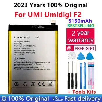 Оригинальный Высококачественный Аккумулятор Для UMI Umidigi F2 Емкостью 5150 мАч, Сменный Аккумулятор Для мобильного телефона Umidigi F 2 Bateria AKKU + Инструменты